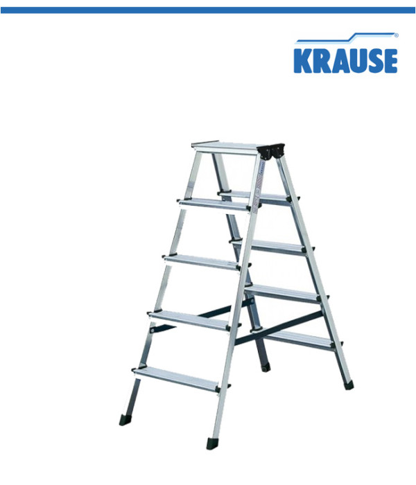 Професионална двустранна алуминиева стълба KRAUSE DOPPLO 2x5, 1.05m